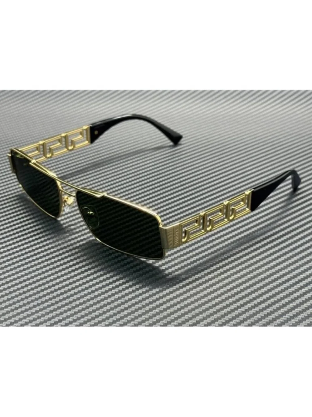 New Versace Men Gold Sunglasses 60-16-145